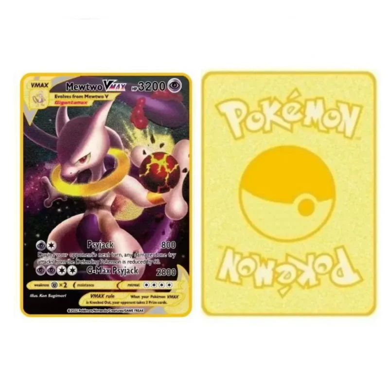 Carte Black-Gold Pokémon Mewtwo Vmax – Image 2