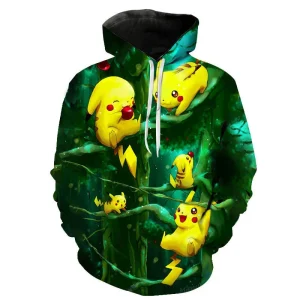 Sweat Pikachu Attrape des Pommes