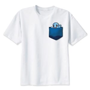 T-Shirt Carapuce Poche Bleue