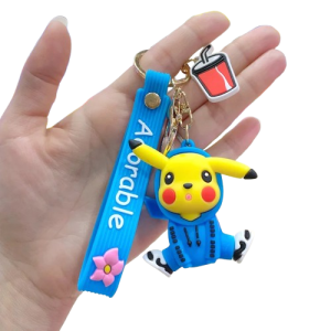 Porte-Clé Pikachu Kimono Bleu