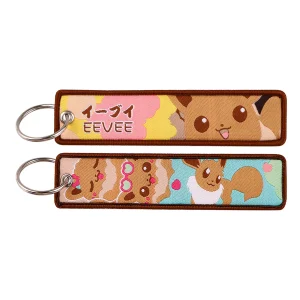 Porte-Clé Tissu Evoli Kawaii