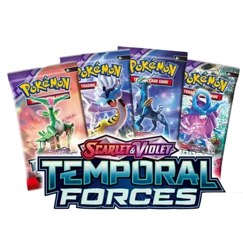 Boosters Pokémon Écarlate et Violet Force Temporelle - 4 Packs – Image 2