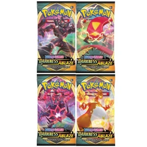 Boosters Pokémon Ténèbres Embrasées - 4 Packs