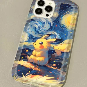Coque iPhone Pikachu Van Gogh